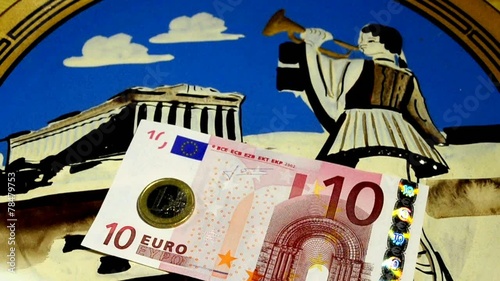 Griechenland,Schuldenkrise, Euro oder Drachme? photo