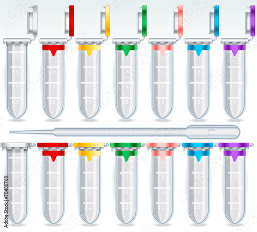 Eppendorf Opened and Closed Multi Colour Set