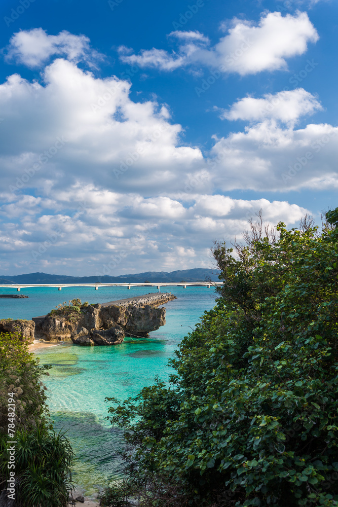 Obraz premium 古宇利島の綺麗な海