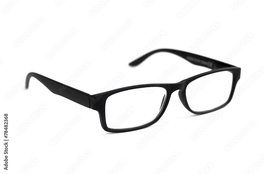 Black Eye Glasses Isolated on White shallow depth of field soft Black Eye Glasses Isolated on White shallow depth of field soft