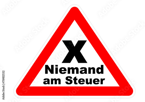 Niemand am Steuer - Autoaufkleber