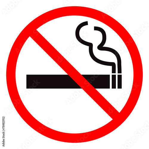 No smoking vector sign.