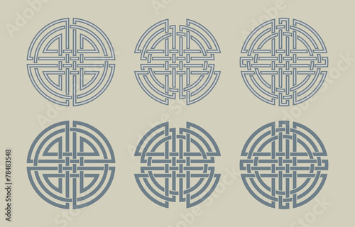 Set of the Celtic circles