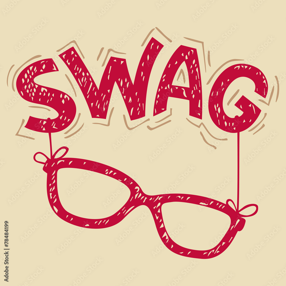 Swag glasses typography t-shirt graphics Stock Vector | Adobe Stock