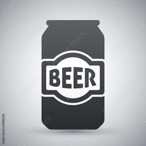 Vector beer can icon