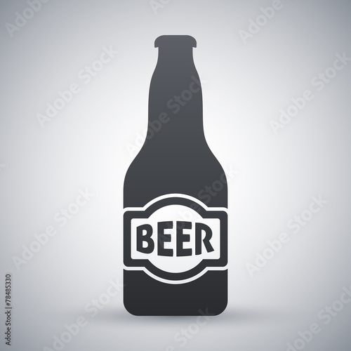 Vector beer bottle icon