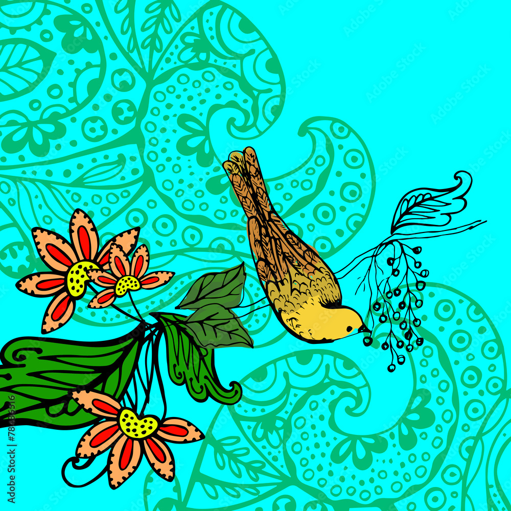 Fototapeta premium Bird background