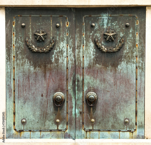 Bronze door
