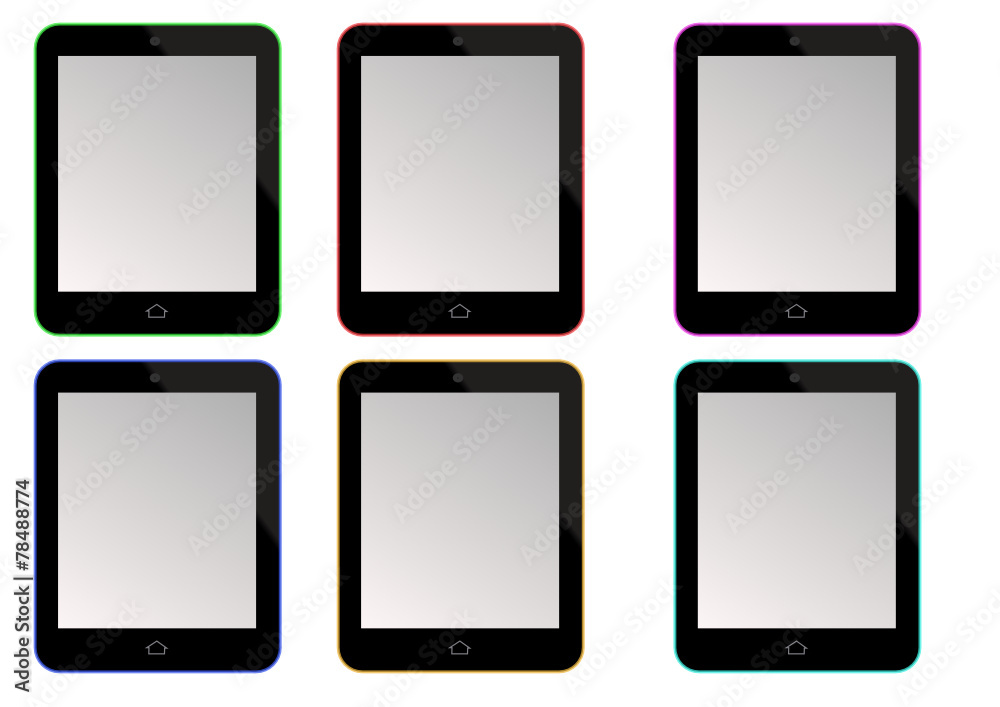 Coloured tablets Coloured tablets