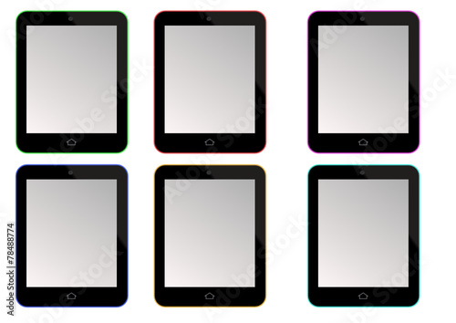 Coloured tablets