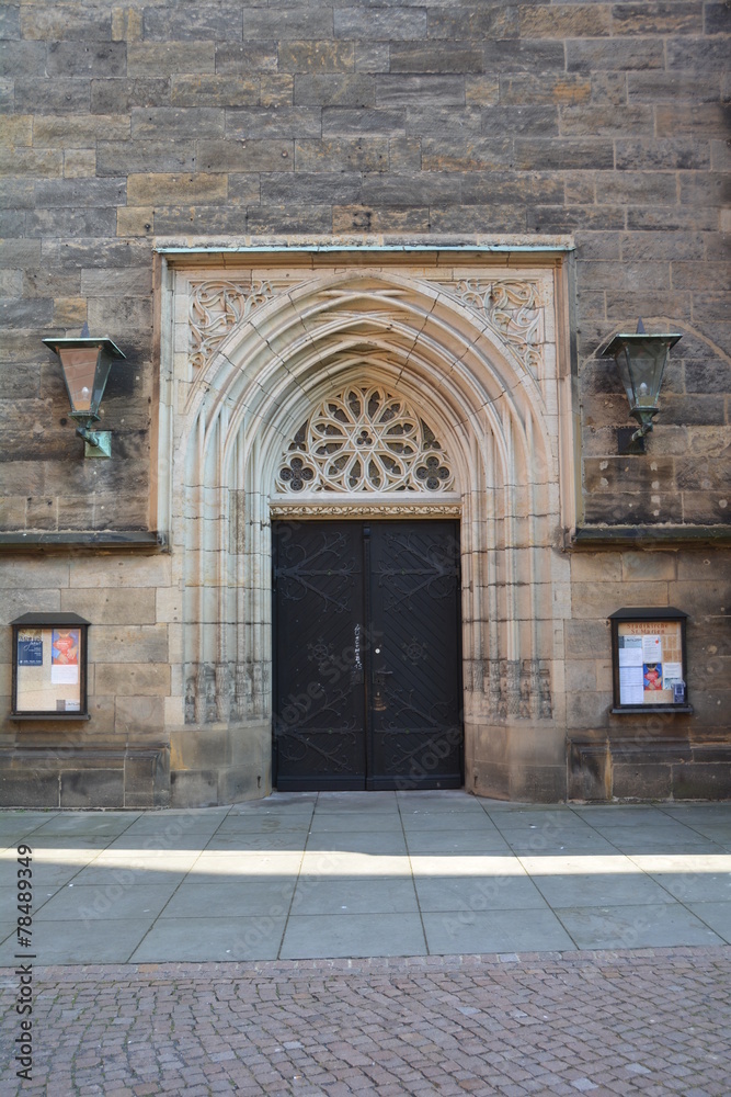 Fototapeta premium Stadtkirche St.Marien in Pirna, Portal