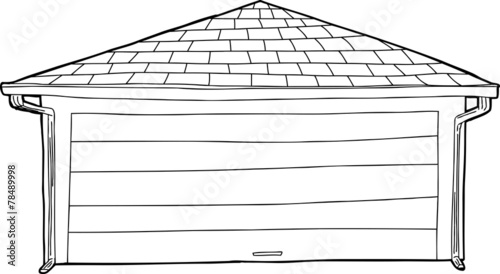 Outlined Single Garage