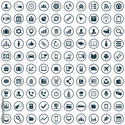 100 corporate icons