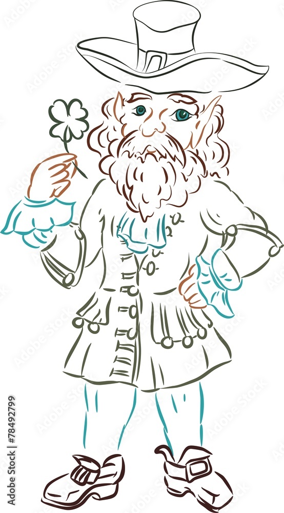 Sketch of leprechaun