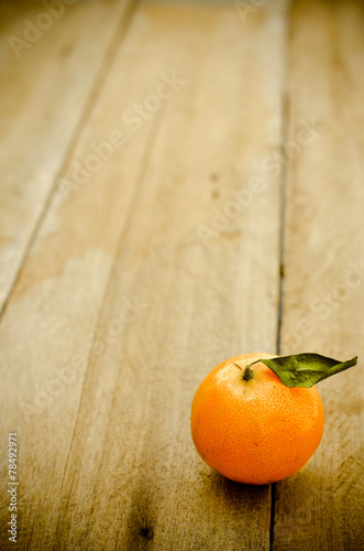 Orange Fruit on wooden background