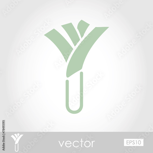 Vector Leek icon