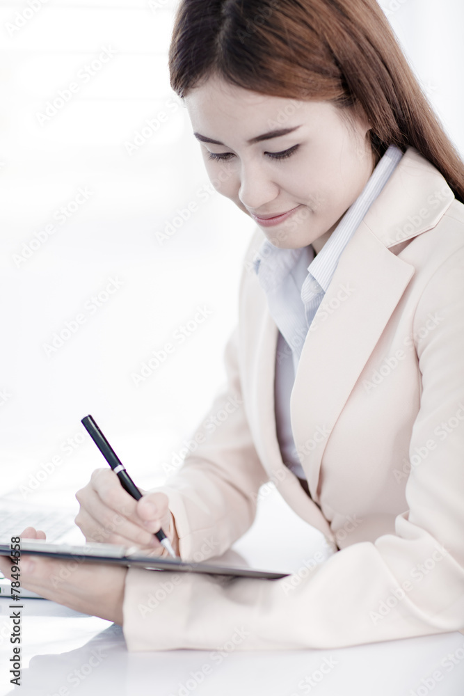 young asian businesswoman working in office