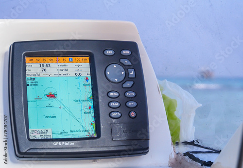 boat GPS navigator