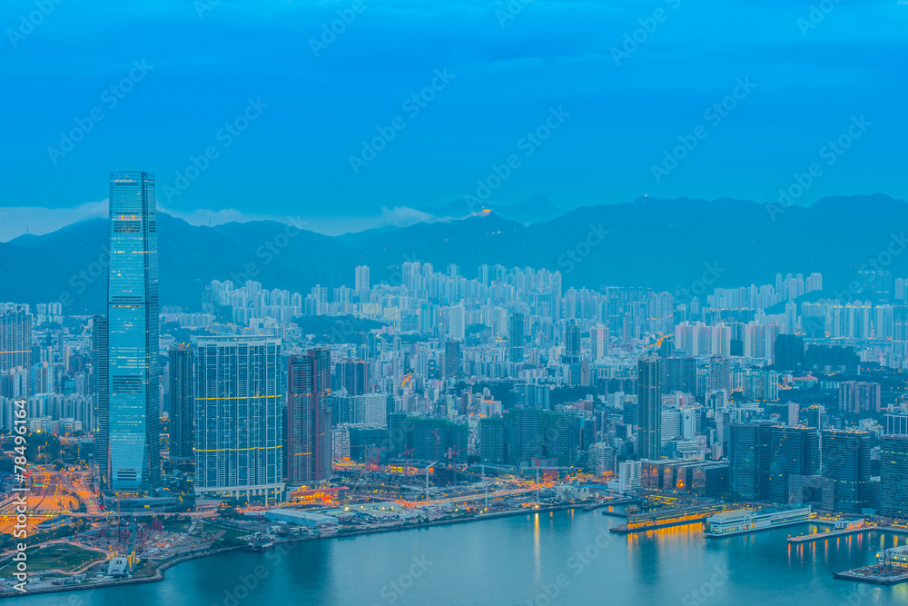 Obraz premium Hong Kong view from the peak