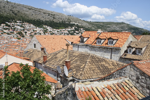 Roofs of Dubrovnic, Croatia photo