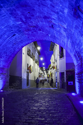 Entrance to the neighborhood of La Ronda  Quito  Ecuador