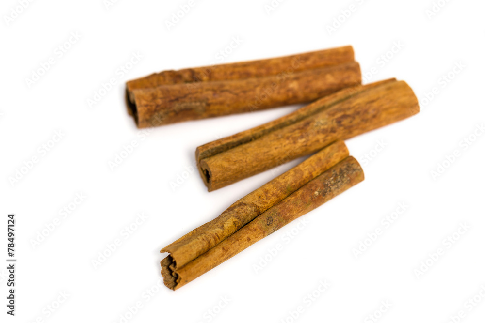 Cinnamon isolated on white background Cinnamon isolated on white background