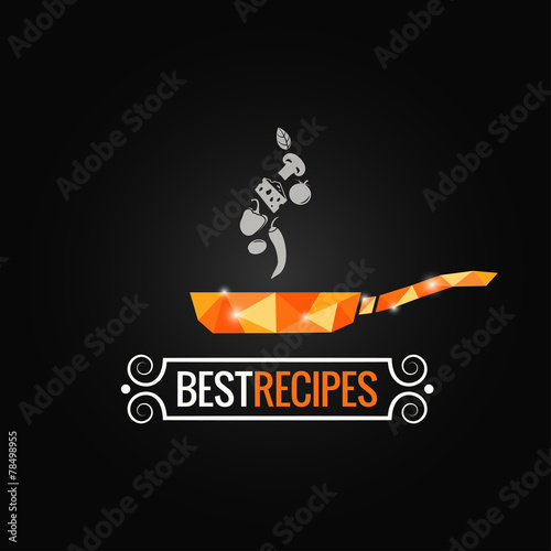 frying pan poly design background