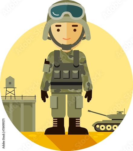 Soldier in uniform