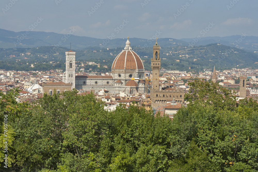 Cityscape of Florence, Italy with the Duomo Cathedral