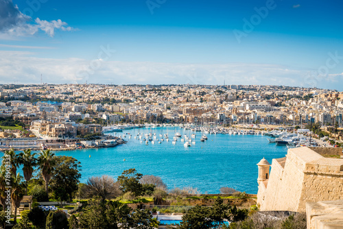 Sliema depuis La Valette, Malte