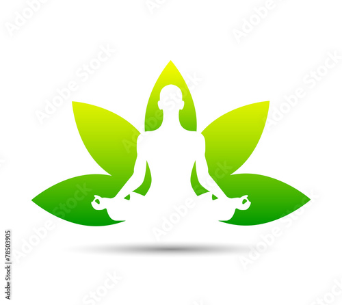 meditazione, yoga, fiore di loto