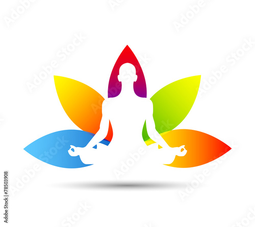 meditazione, yoga, fiore di loto
