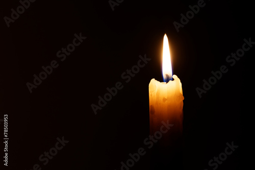 Obraz na plátně candle in the dark