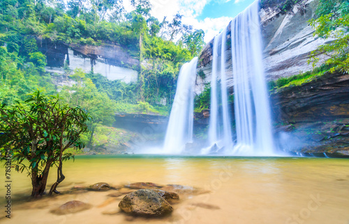 Huay Luang waterfall in Ubon Ratchathani province  Thailand