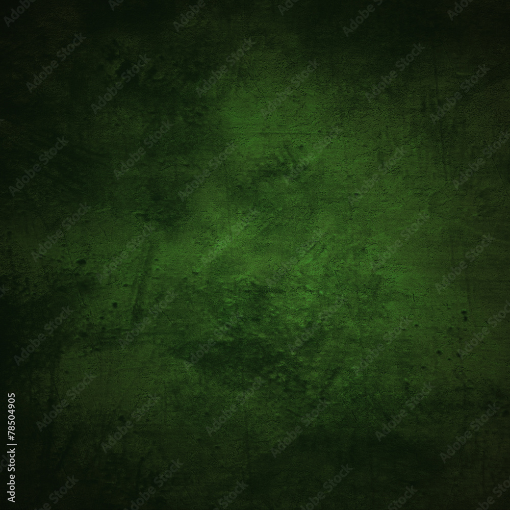 Grunge green background with ancient ornament