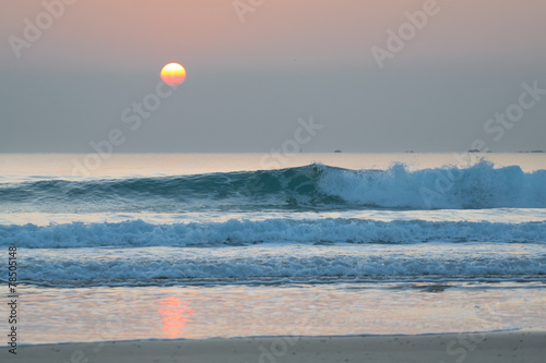 Coucher de soleil, Bretagne photo
