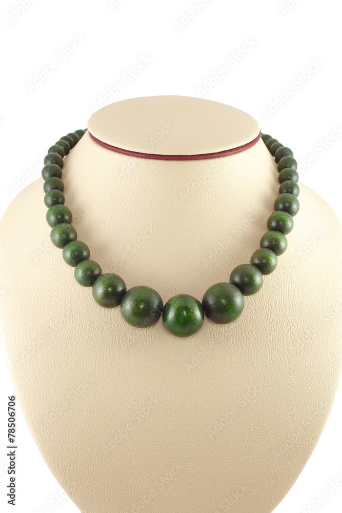 Colored wooden beads