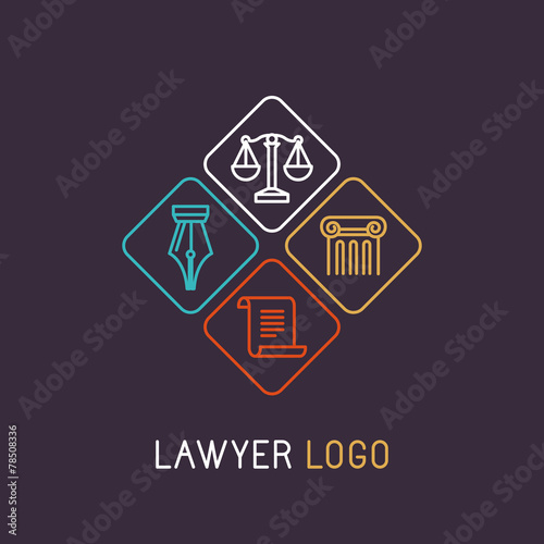 Vector linear logo