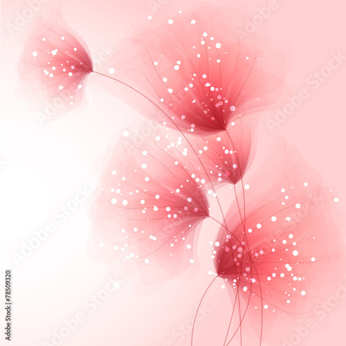 Fototapeta Naklejka Na Ścianę i Meble -  vector background with flowers