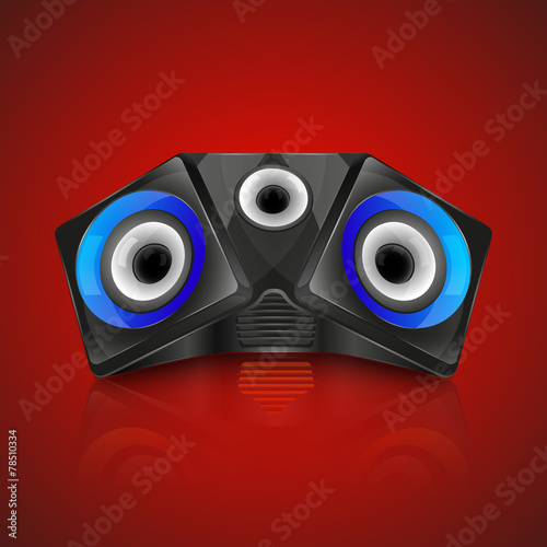 Realistic music speaker