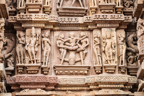 Stone carved  Khajuraho