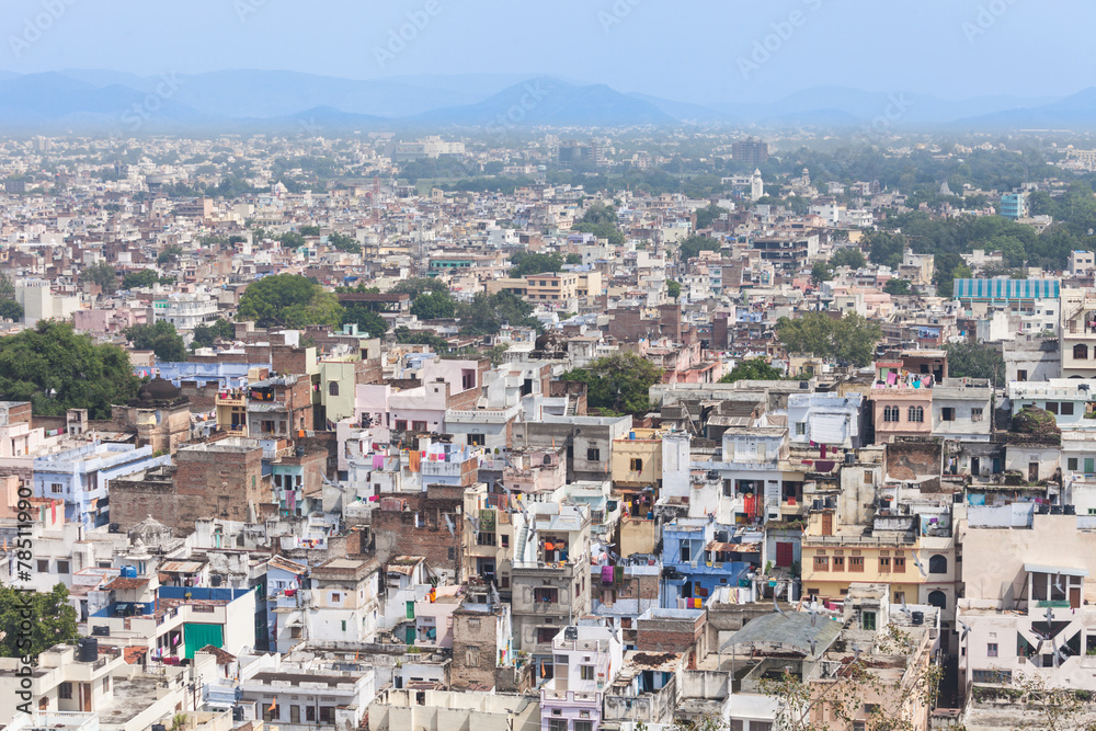 Aerial view Udaipur, India