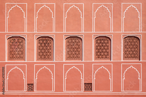 Pattern on the palace, Jaipur photo