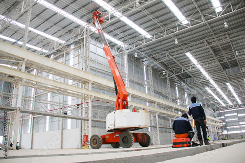 Boom Lift in the factory