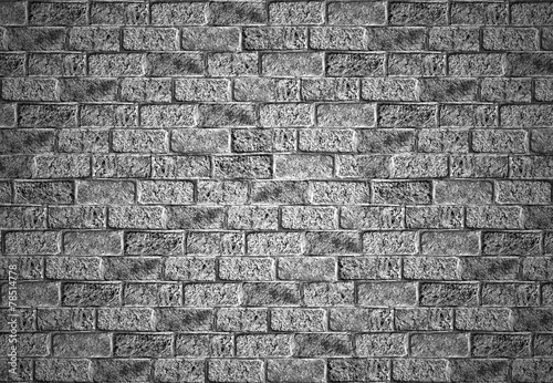 Gray brick wall background