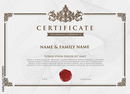 Certificate Design Template.