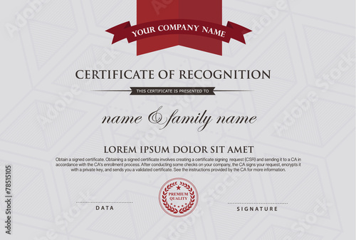 Certificate Design Template.