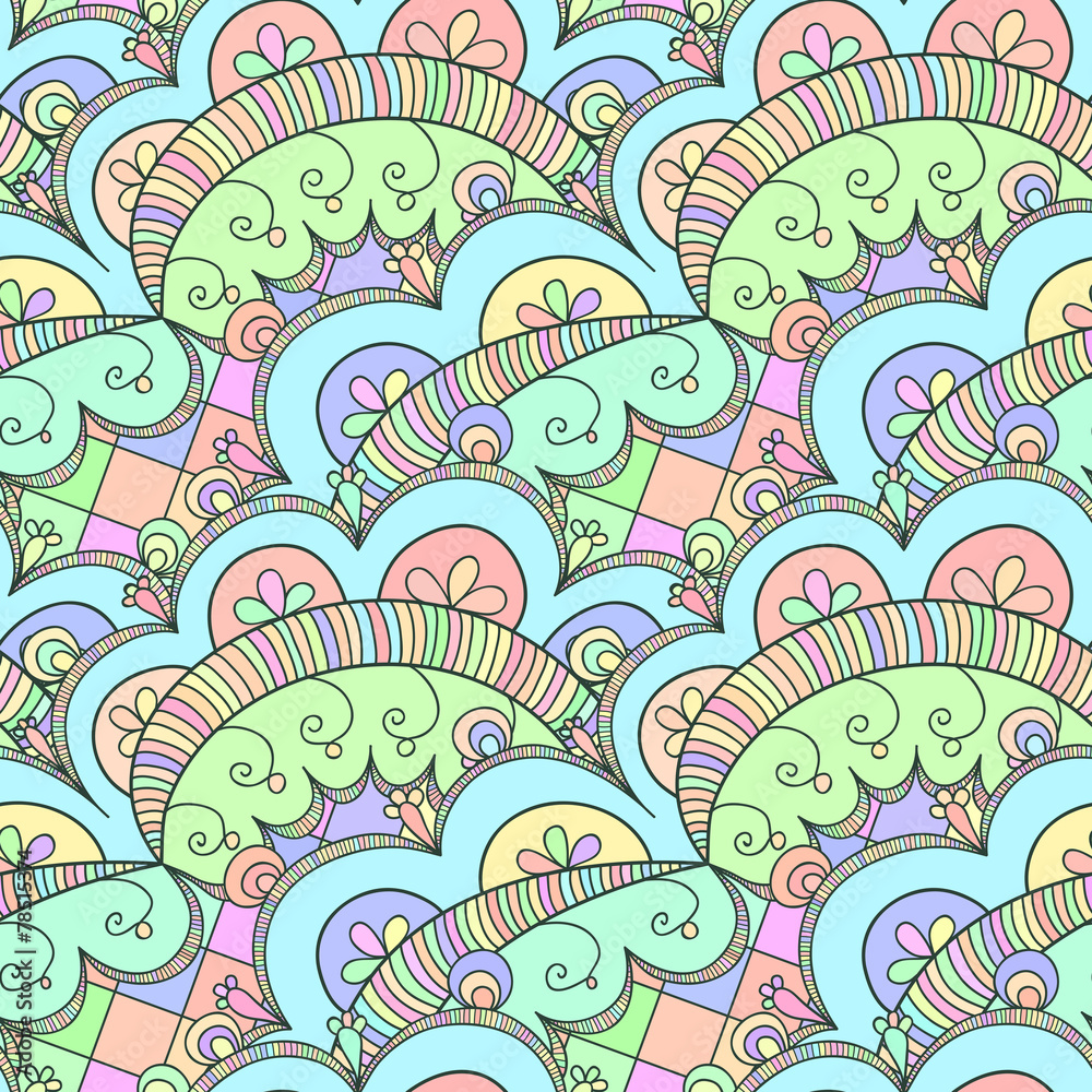 Abstract seamless doodle pattern Abstract seamless doodle pattern