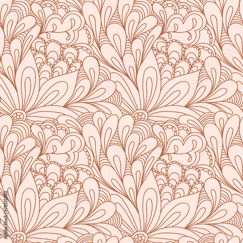 Abstract seamless doodle pattern