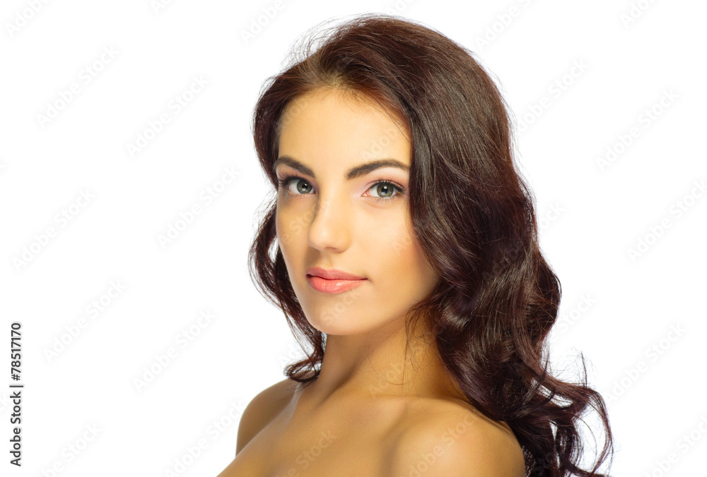 Young girl isolated Young girl isolated